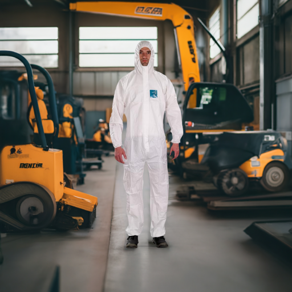 Disposable Coverall Ansell AlphaTec White M1800