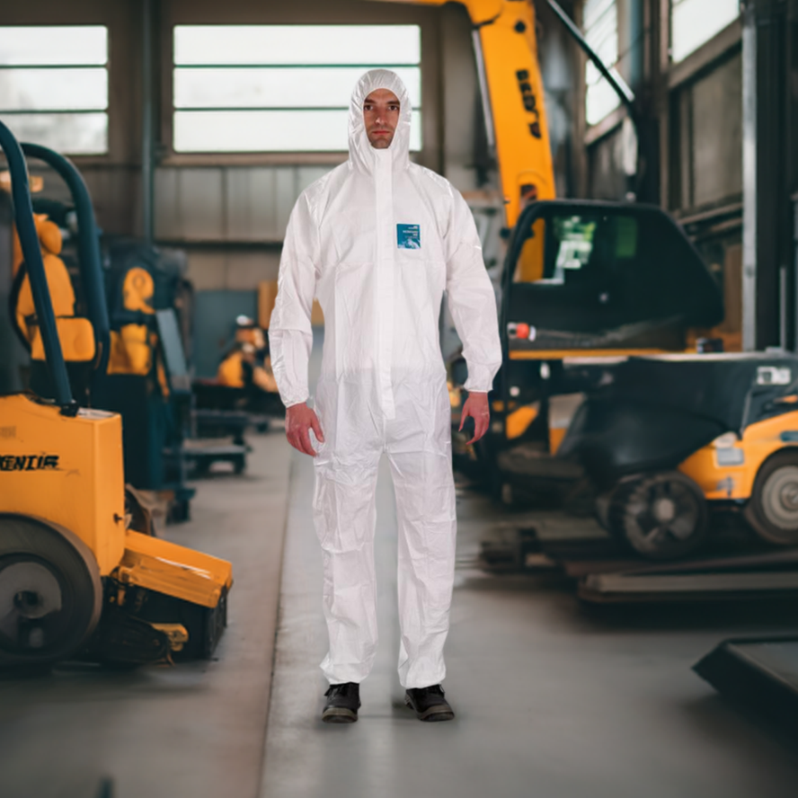 Disposable Coverall Ansell AlphaTec White M1800