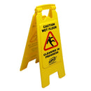 Sabco Wet Floor Cleaning in Progress Sign Small – SABC-2420A Safety A-Frame Caution Sign