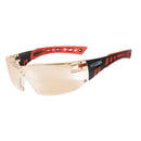 Safety Glasses Scope Speed - Black/Red Frame Anti Fog Anti Scratch - - Box of 10