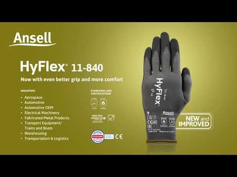Safety Gloves Nitrile Ansell Hyflex 11-840 Pack of 6
