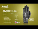 Safety Gloves Nitrile Ansell Hyflex 11-840 Pack of 6