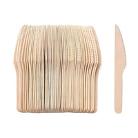 Wooden Knives cutlery Earth Essentials 160mm Pack of 100 -3435041
