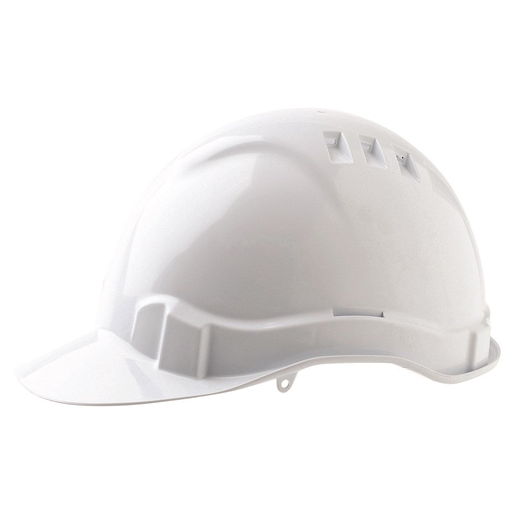 Hard Hat Pro Choice 6 Point Vented Pushless - White HHV6-W