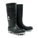 Steel Toe PVC Gumboot Bison INCA Black/Grey INCAGSBKGY