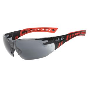Safety Glasses Scope Speed - Black/Red Frame Anti Fog Anti Scratch - - Box of 10