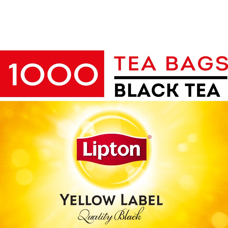 Lipton Tea Bags - Black - Yellow Label Quality Tagged Carton 1000